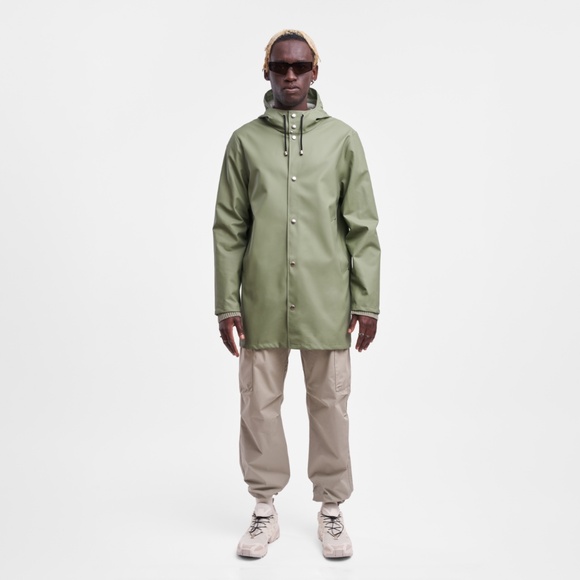 Stutterheim Green Raincoat - Picture 7 of 14